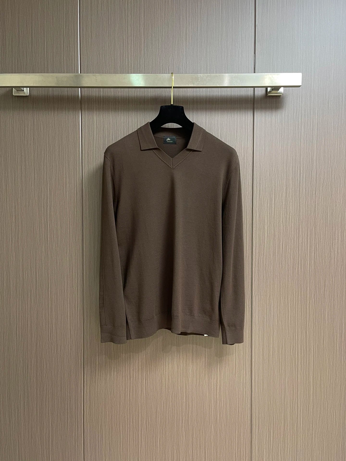 BLLIYOSS Lapel long-sleeved wool shirt men's 2025 new warm Comfortable zipper elasticity embroidery high quality size M-3XL