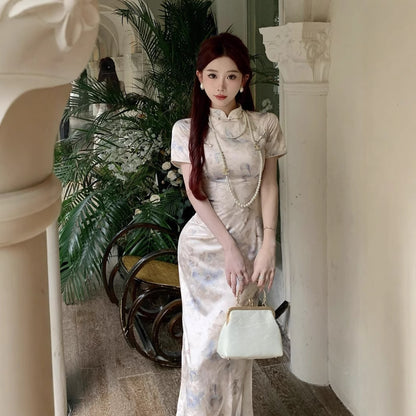 Women's Chinese-style Elegant And Minimalist Modernized Cheongsam Dress