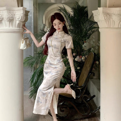 Women's Chinese-style Elegant And Minimalist Modernized Cheongsam Dress