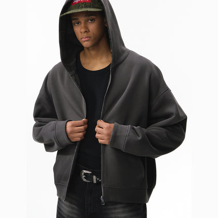 Men's Reversible Camouflage Zip-up Jacket