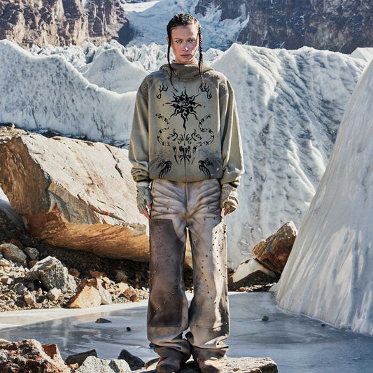 Hooded Waffle-knit Hoodiekeeps You Warm