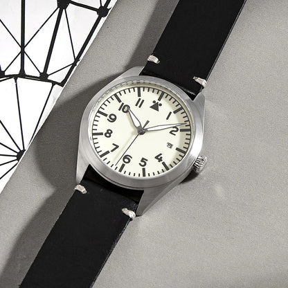 German WW2 Watches Flieger Aviator Pilot Wristwatch Arrow WWII Clock Arrow Waterproof