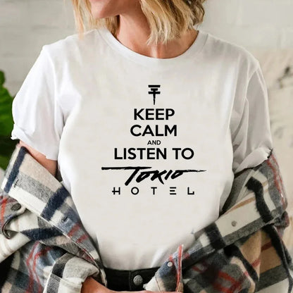 Tokio Hotel t-shirts women anime harajuku Tee girl designer Japanese manga clothes