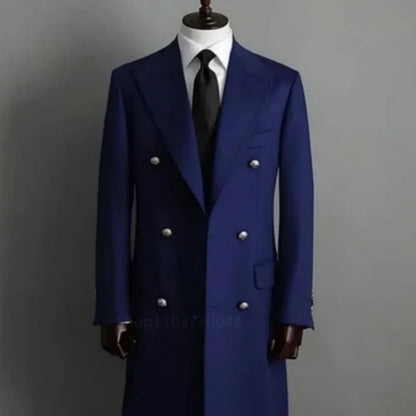 Men's slim woolen fit suit jacket wedding groom's tailcoat dance party formal men's party jacket