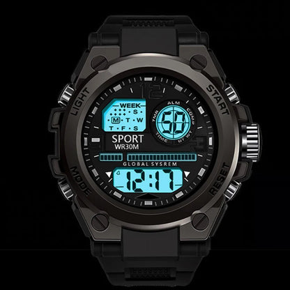 Multifunction Men's Sports Watch Waterproof Luminous Alarm Clock Men LED Digital Watch Large dial Electronic Wristwatch for Man