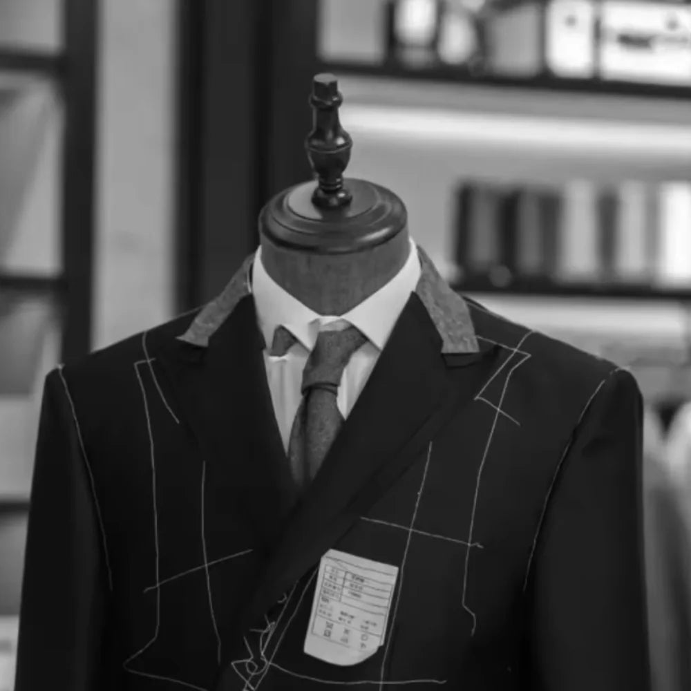 Men's slim woolen fit suit jacket wedding groom's tailcoat dance party formal men's party jacket