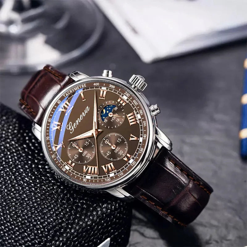 Simple Fashion Men's Pu Leather Strap Quartz Wristwatch Leisure Watches Masculino Relogio Male Clock Out-door Reloj Hombre