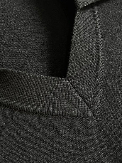 BLLIYOSS Lapel long-sleeved wool shirt men's 2025 new warm Comfortable zipper elasticity embroidery high quality size M-3XL