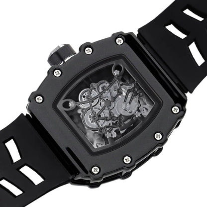 Wine Barrel-Shaped Men's Watch, Light Luxury, Versatile, Classic Style, Suitable for Middle and High School Students, Light Luxury, Luxurious, Fashionable, Business Casual, Simple, Handsome, Social Guy Men's Watch