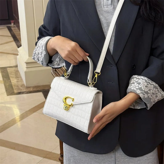 Luxury Brand Style Handbag for Ladies - Soft Leather Crossbody Bag with Adjustable Shoulder Strap