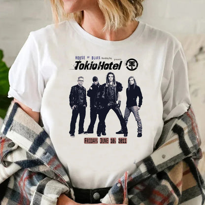 Tokio Hotel t-shirts women anime harajuku Tee girl designer Japanese manga clothes