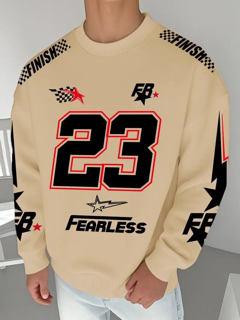 Men's Boston 52 Los Angeles Graphic Sweatshirt Black Casual Pullover Fall/Winter Outdoor Activities Women's Hoodies