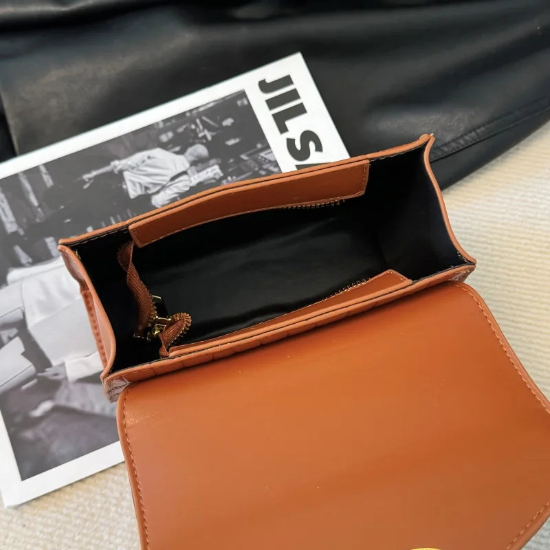 Luxury Brand Style Handbag for Ladies - Soft Leather Crossbody Bag with Adjustable Shoulder Strap