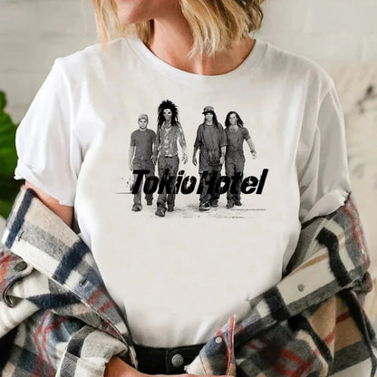 Tokio Hotel t-shirts women anime harajuku Tee girl designer Japanese manga clothes