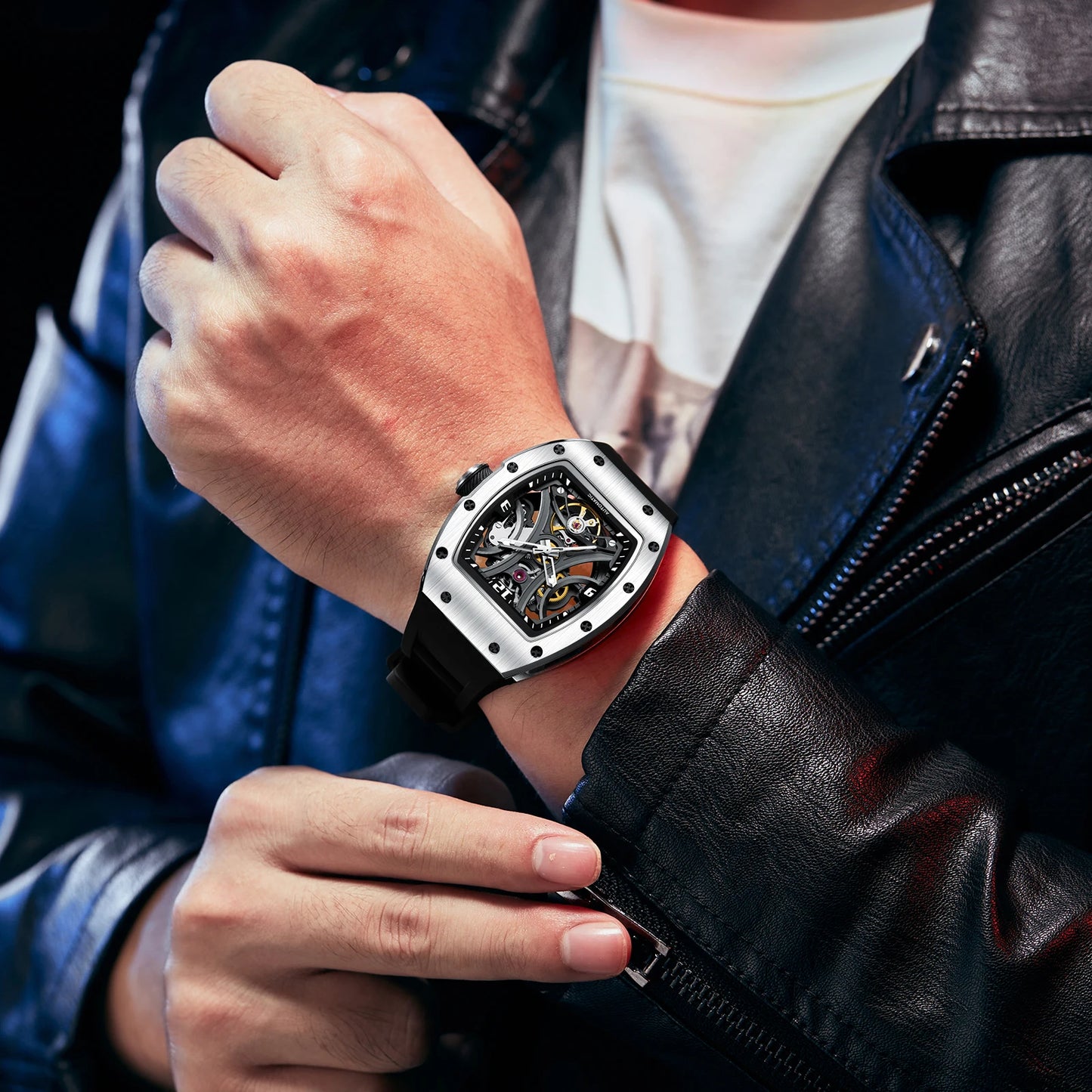 Wristwatch Top Brand Luxury Sports Men Wristwatch Waterproof Automatic Mechanical Watches Relogio Masculino