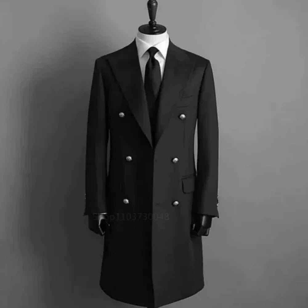 Men's slim woolen fit suit jacket wedding groom's tailcoat dance party formal men's party jacket