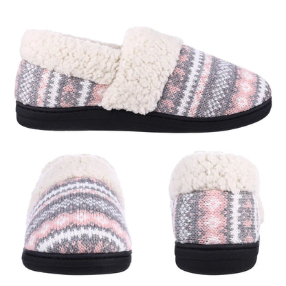 Comwarm Fur House Slippers For Women Unisex Thick Plush Winter Slippers With Fleece Lined Indoor Couple Furry Cotton Shoes Flats