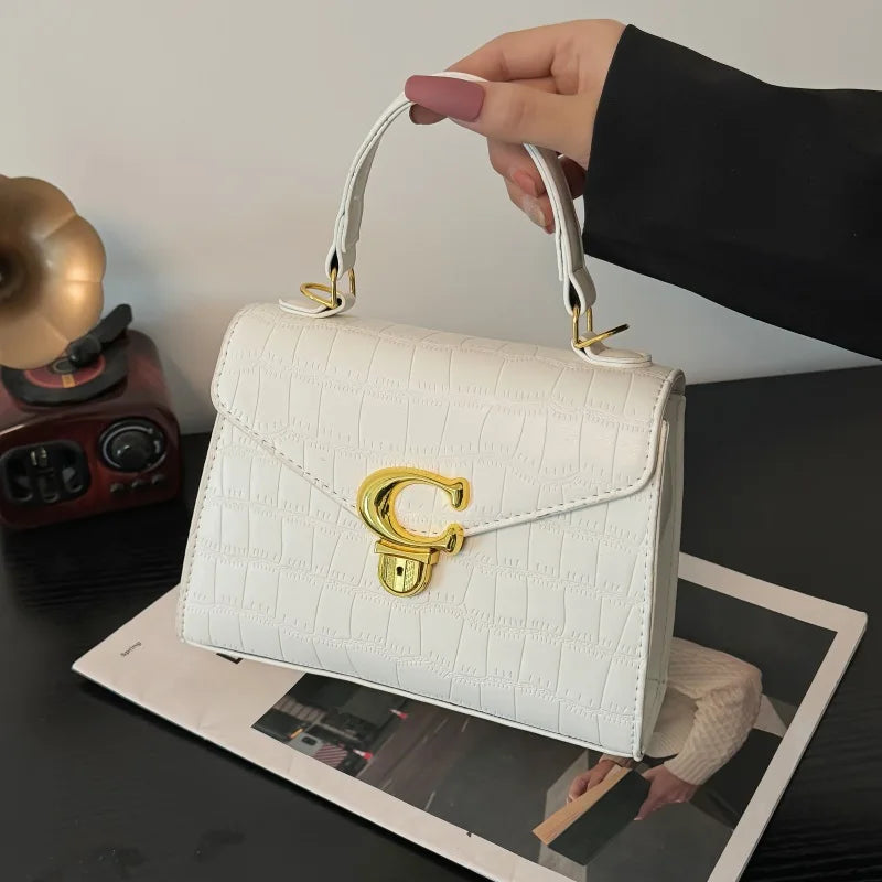 Luxury Brand Style Handbag for Ladies - Soft Leather Crossbody Bag with Adjustable Shoulder Strap