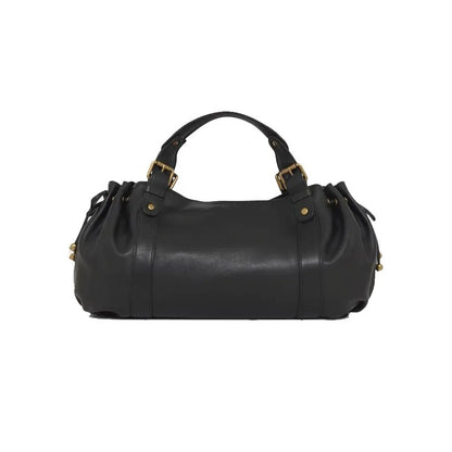 Women's Crossbody Simple Handbag Commuter Shoulder Boston Bag Stylish Versatile Work Bag Soft Polyester Interior