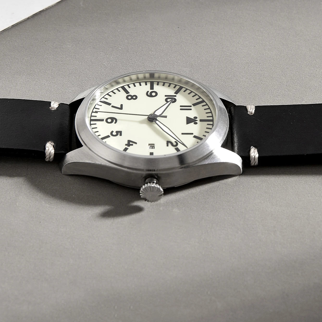 German WW2 Watches Flieger Aviator Pilot Wristwatch Arrow WWII Clock Arrow Waterproof