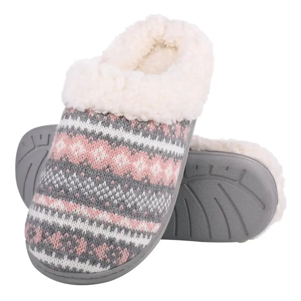 Comwarm Fur House Slippers For Women Unisex Thick Plush Winter Slippers With Fleece Lined Indoor Couple Furry Cotton Shoes Flats