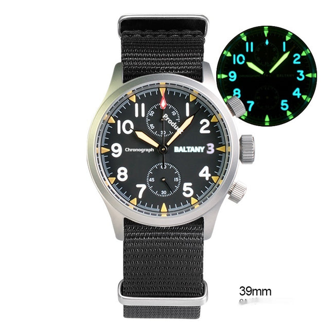 Prodigal Retro Waterproof Stainless Steel Luminous Multifunction Quartz Watch