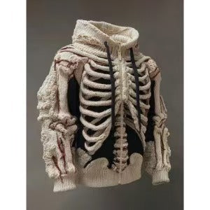 New 3D-printed Mens Flannel Long-sleeve Hoodie Top