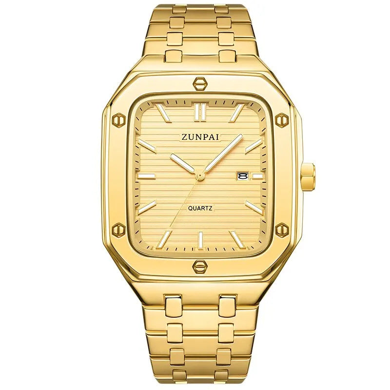 Stylish Mens Stainless Steel Square Watch